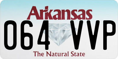 AR license plate 064VVP