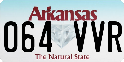 AR license plate 064VVR