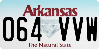 AR license plate 064VVW