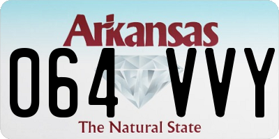 AR license plate 064VVY