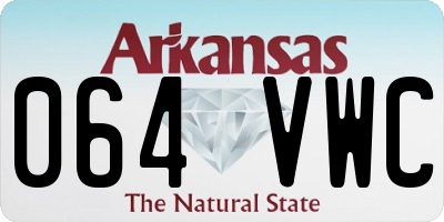 AR license plate 064VWC