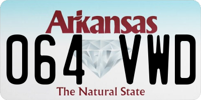 AR license plate 064VWD