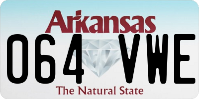 AR license plate 064VWE