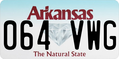 AR license plate 064VWG