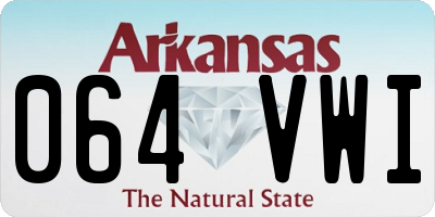 AR license plate 064VWI