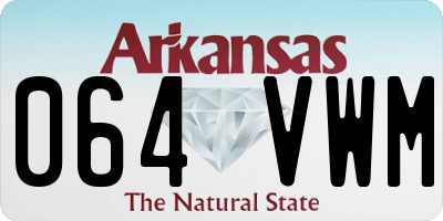 AR license plate 064VWM