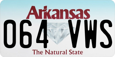 AR license plate 064VWS