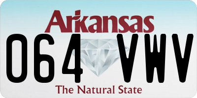 AR license plate 064VWV