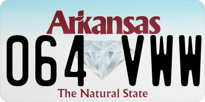 AR license plate 064VWW