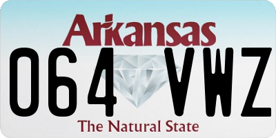 AR license plate 064VWZ