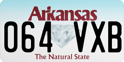 AR license plate 064VXB