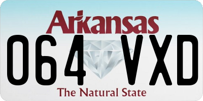 AR license plate 064VXD