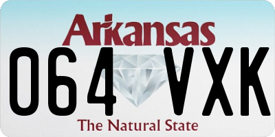 AR license plate 064VXK
