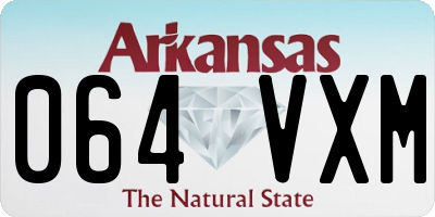 AR license plate 064VXM