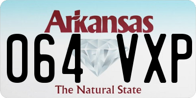 AR license plate 064VXP