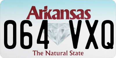 AR license plate 064VXQ