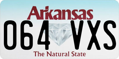 AR license plate 064VXS