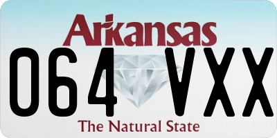 AR license plate 064VXX