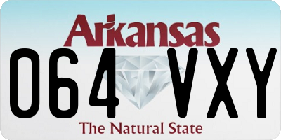 AR license plate 064VXY
