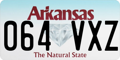 AR license plate 064VXZ