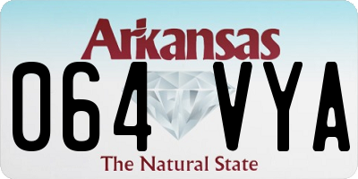 AR license plate 064VYA