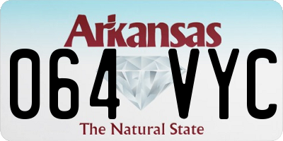 AR license plate 064VYC