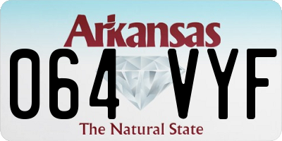 AR license plate 064VYF