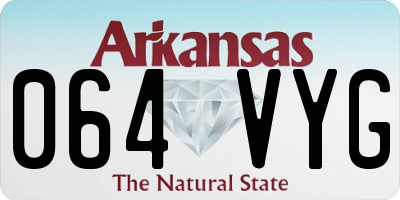 AR license plate 064VYG