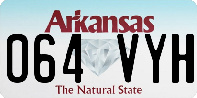 AR license plate 064VYH