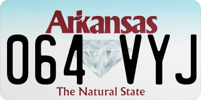 AR license plate 064VYJ
