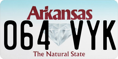 AR license plate 064VYK