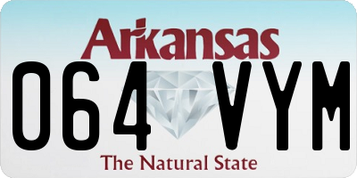 AR license plate 064VYM