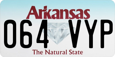 AR license plate 064VYP