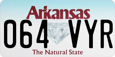 AR license plate 064VYR