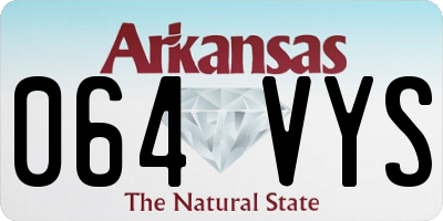 AR license plate 064VYS