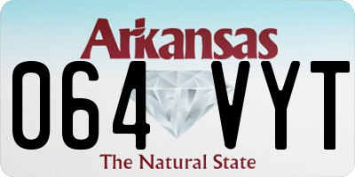 AR license plate 064VYT