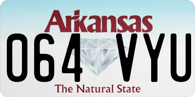 AR license plate 064VYU