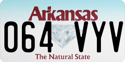 AR license plate 064VYV