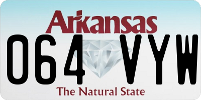 AR license plate 064VYW