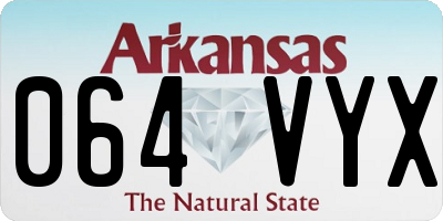 AR license plate 064VYX