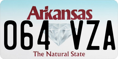AR license plate 064VZA