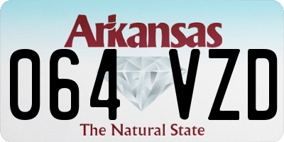 AR license plate 064VZD