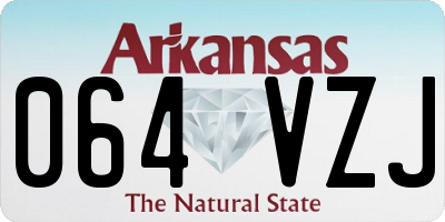 AR license plate 064VZJ