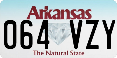 AR license plate 064VZY