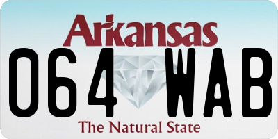 AR license plate 064WAB