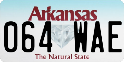 AR license plate 064WAE