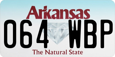AR license plate 064WBP