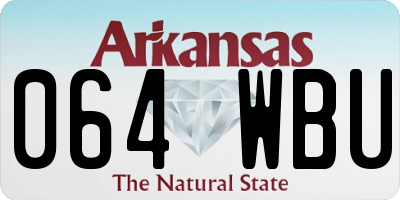AR license plate 064WBU