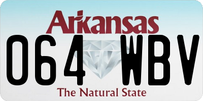 AR license plate 064WBV