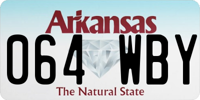 AR license plate 064WBY